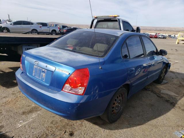 KMHDN46D66U367938 - 2006 HYUNDAI ELANTRA GLS BLUE photo 3