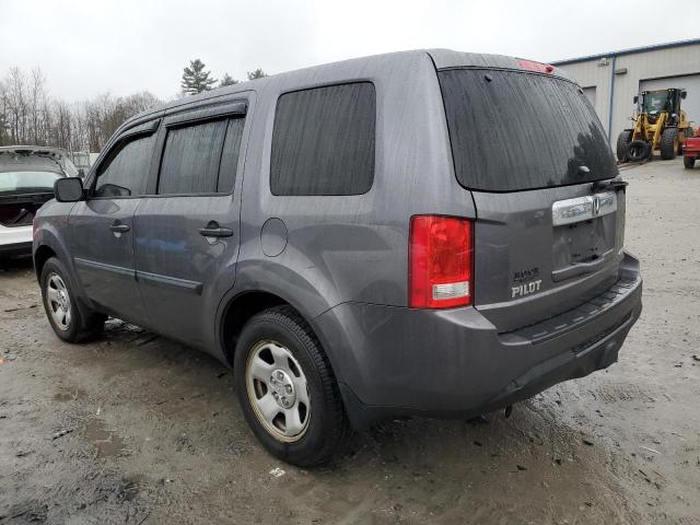 5FNYF4H24EB036734 - 2014 HONDA PILOT LX GRAY photo 2