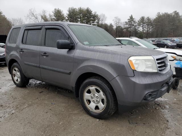 5FNYF4H24EB036734 - 2014 HONDA PILOT LX GRAY photo 4