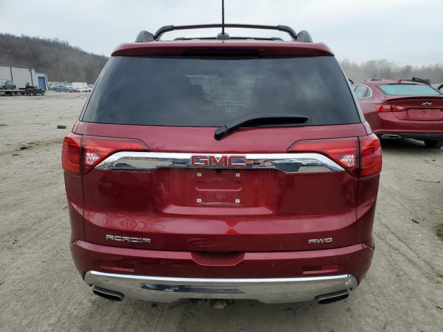 1GKKNXLS8KZ215385 - 2019 GMC ACADIA DENALI RED photo 6