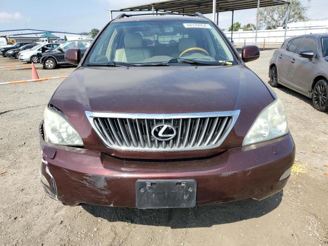 JTJGK31U799852489 - 2009 LEXUS RX 350 MAROON photo 5