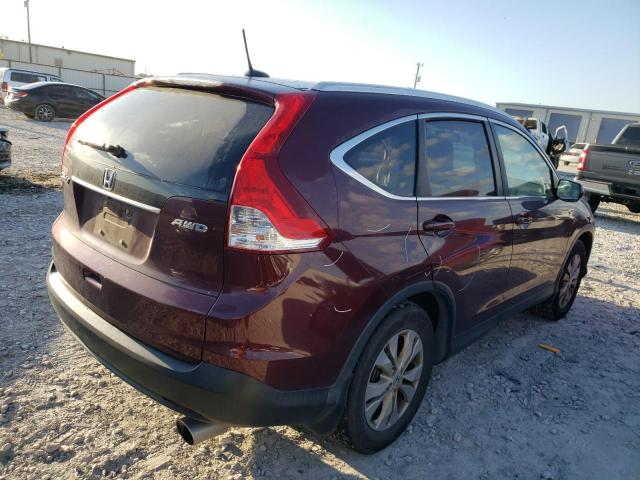 5J6RM4H79EL090138 - 2014 HONDA CR-V EXL MAROON photo 3