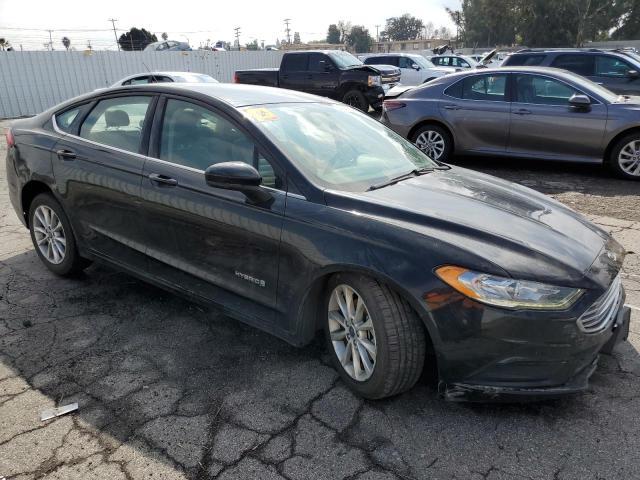 3FA6P0LU5HR113951 - 2017 FORD FUSION SE HYBRID BLACK photo 4