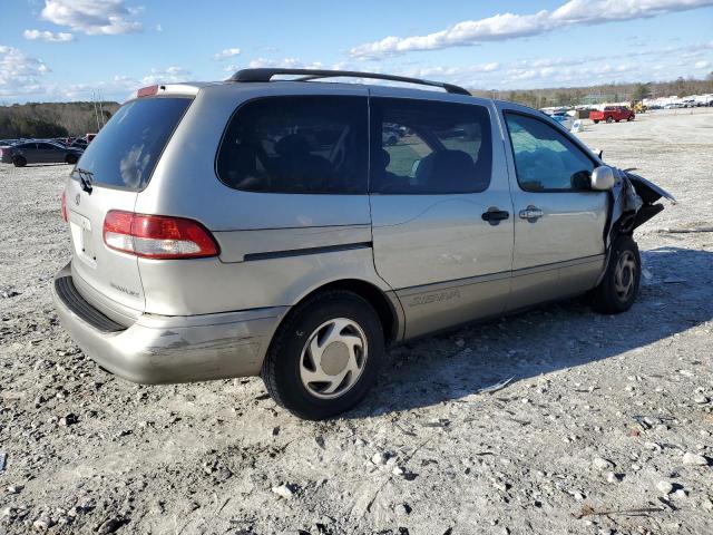 4T3ZF13C22U448420 - 2002 TOYOTA SIENNA LE SILVER photo 3