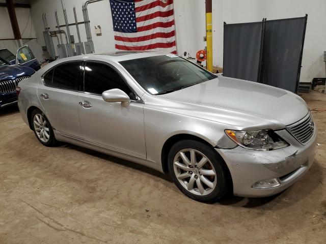 JTHBL46F375031483 - 2007 LEXUS LS 460 SILVER photo 4