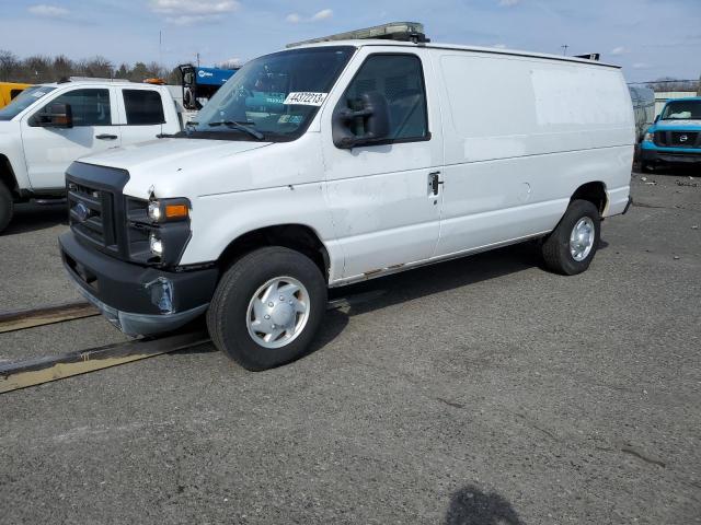 1FTSE34L28DB33296 - 2008 FORD ECONOLINE E350 SUPER DUTY VAN WHITE photo 1