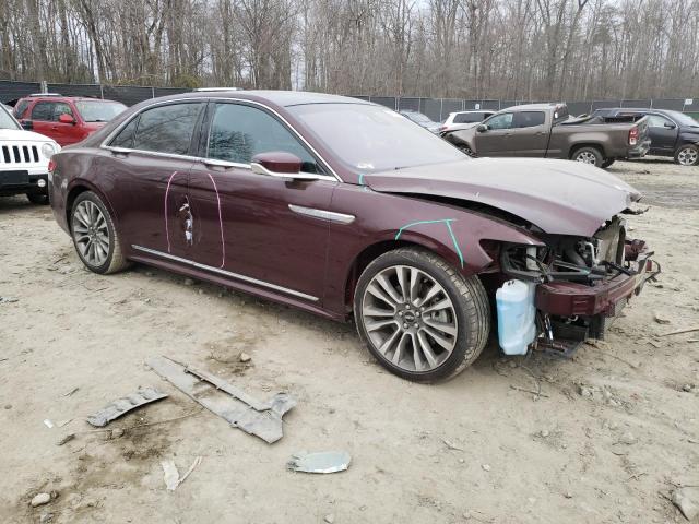 1LN6L9TP0H5610666 - 2017 LINCOLN CONTINENTA SELECT BURGUNDY photo 4