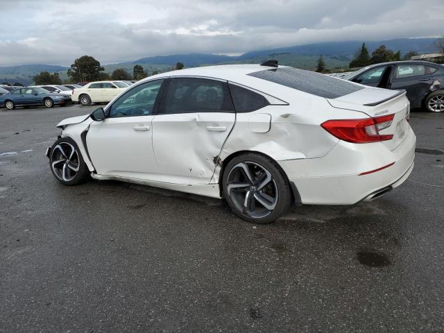 1HGCV1F35MA038637 - 2021 HONDA ACCORD SPORT WHITE photo 2