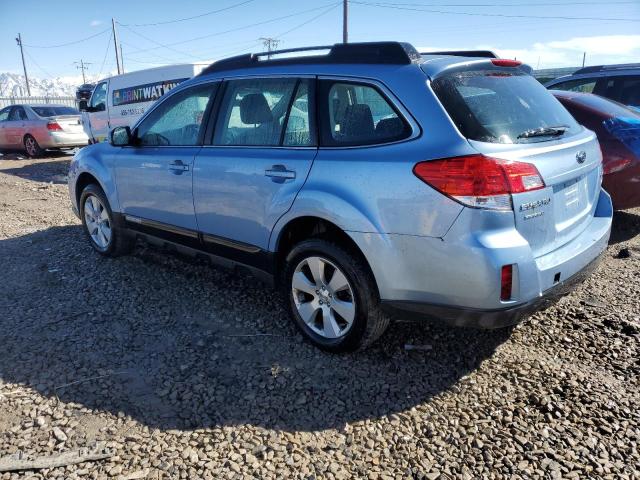 4S4BRBAC4C3264114 - 2012 SUBARU OUTBACK 2.5I BLUE photo 2