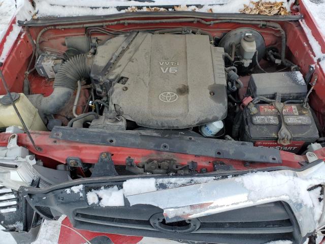 5TETU62N17Z424200 - 2007 TOYOTA TACOMA PRERUNNER ACCESS CAB RED photo 11