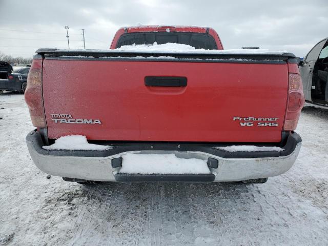 5TETU62N17Z424200 - 2007 TOYOTA TACOMA PRERUNNER ACCESS CAB RED photo 6