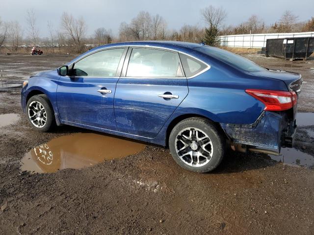 3N1AB7AP9HY317525 - 2017 NISSAN SENTRA S BLUE photo 2