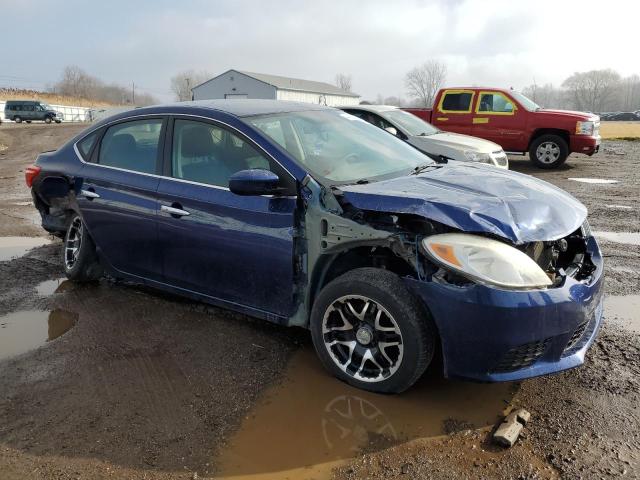 3N1AB7AP9HY317525 - 2017 NISSAN SENTRA S BLUE photo 4