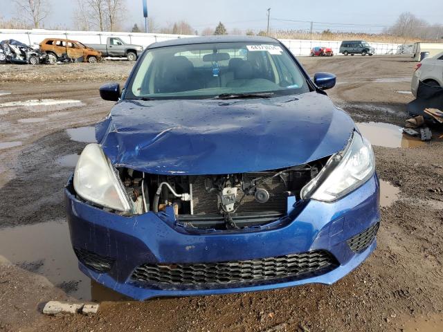 3N1AB7AP9HY317525 - 2017 NISSAN SENTRA S BLUE photo 5