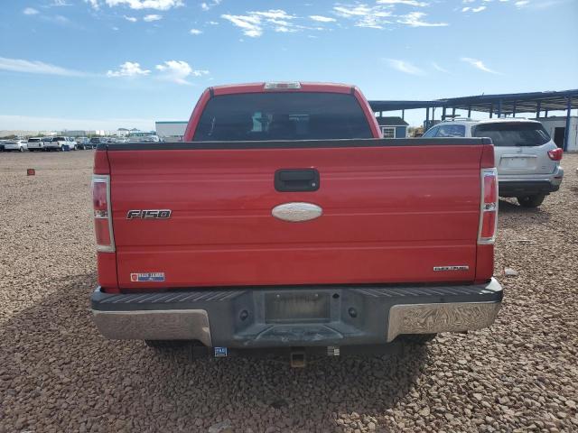 1FTEX1EMXBKD59866 - 2011 FORD F150 SUPER CAB RED photo 6