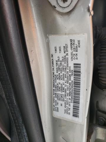 5TEGN92N94Z384234 - 2004 TOYOTA TACOMA DOUBLE CAB PRERUNNER SILVER photo 12