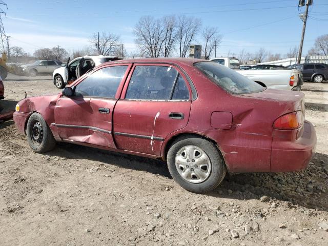 1NXBR12E2YZ329876 - 2000 TOYOTA COROLLA VE MAROON photo 2