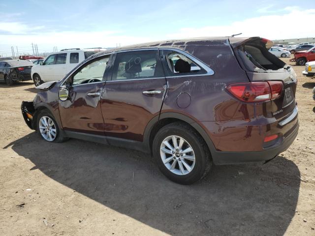 5XYPG4A36LG629819 - 2020 KIA SORENTO L BURGUNDY photo 2