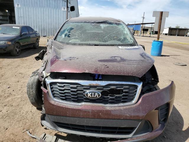 5XYPG4A36LG629819 - 2020 KIA SORENTO L BURGUNDY photo 5