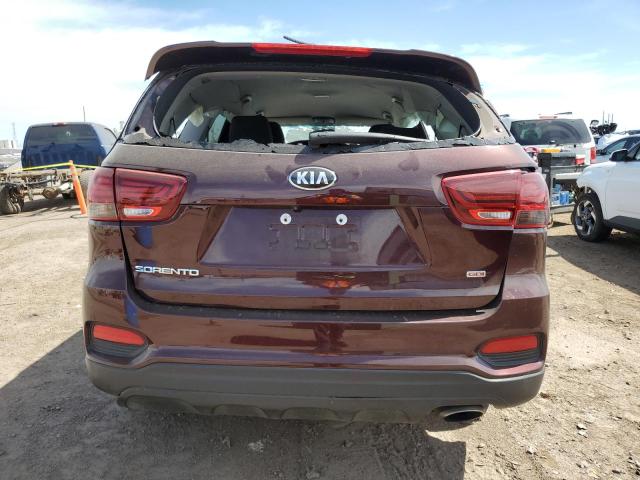 5XYPG4A36LG629819 - 2020 KIA SORENTO L BURGUNDY photo 6