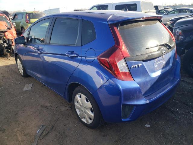 3HGGK5H59FM786085 - 2015 HONDA FIT LX BLUE photo 2