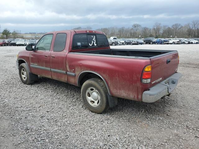 5TBRT34132S222155 - 2002 TOYOTA TUNDRA ACCESS CAB წითელი ფოტო 2