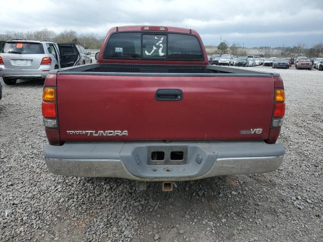 5TBRT34132S222155 - 2002 TOYOTA TUNDRA ACCESS CAB წითელი ფოტო 6