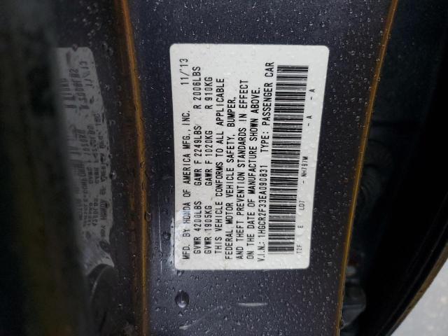 1HGCR2F33EA090831 - 2014 HONDA ACCORD LX GRAY photo 12