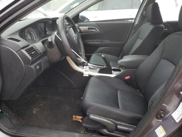 1HGCR2F33EA090831 - 2014 HONDA ACCORD LX GRAY photo 7