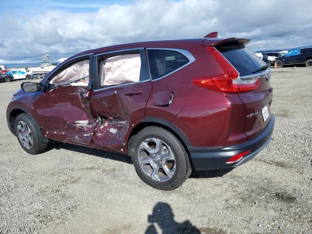 7FARW2H58JE028881 - 2018 HONDA CR-V EX BURGUNDY photo 2