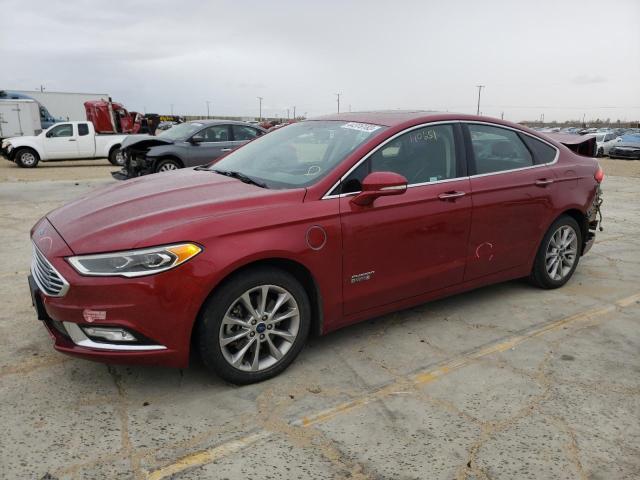 3FA6P0PU1HR329239 - 2017 FORD FUSION SE PHEV RED photo 1