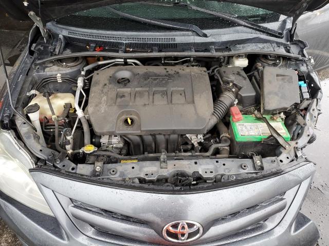 2T1BU4EE2BC617580 - 2011 TOYOTA COROLLA BASE SILVER photo 11