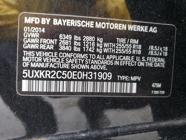 5UXKR2C50E0H31909 - 2014 BMW X5 SDRIVE35I BLACK photo 13