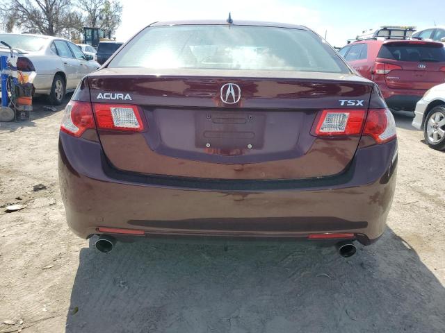 JH4CU2F65AC037052 - 2010 ACURA TSX BURGUNDY photo 6