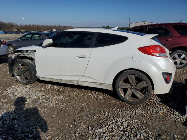 KMHTC6AE6FU244282 - 2015 HYUNDAI VELOSTER TURBO WHITE photo 2