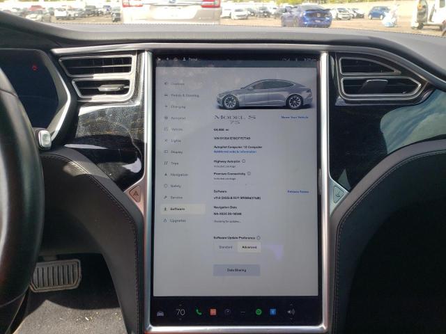 5YJSA1E16GF157749 - 2016 TESLA MODEL S Արծաթագույն լուսանկար 9