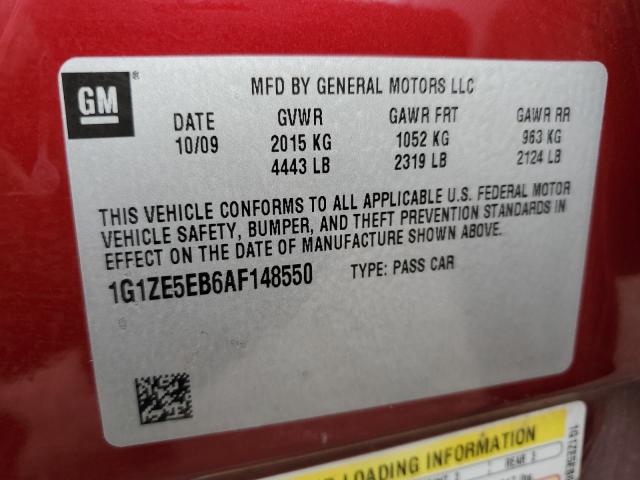 1G1ZE5EB6AF148550 - 2010 CHEVROLET MALIBU LTZ MAROON photo 12