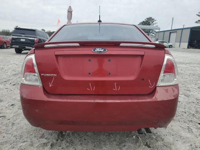 3FAHP07Z07R242208 - 2007 FORD FUSION SE BURGUNDY photo 6