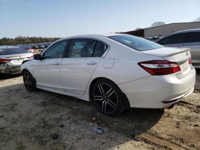 1HGCR2F5XGA068054 - 2016 HONDA ACCORD SPORT WHITE photo 2