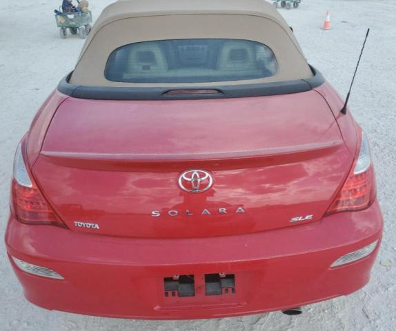 4T1FA38P37U111165 - 2007 TOYOTA CAMRY SOLA SE RED photo 6