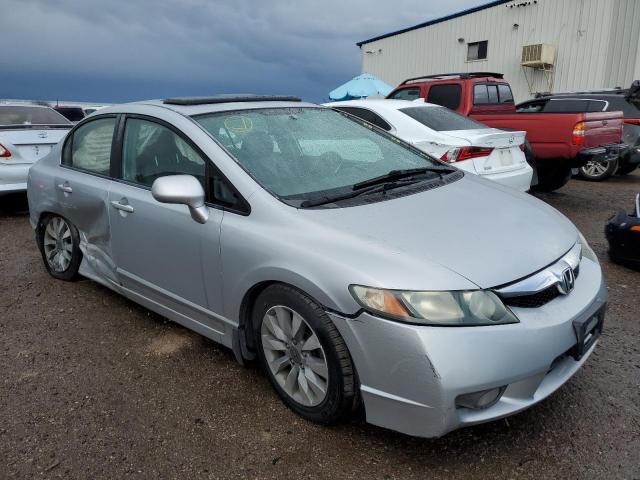 2HGFA1F98AH507908 - 2010 HONDA CIVIC EXL SILVER photo 4