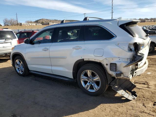 5TDDKRFH0FS098014 - 2015 TOYOTA HIGHLANDER LIMITED WHITE photo 2