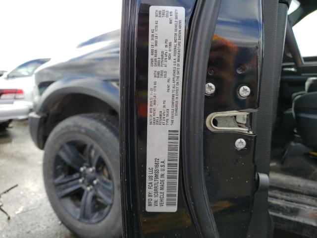 1C6RR7LT9MS516872 - 2021 RAM 1500 CLASS SLT შავი ფოტო 12