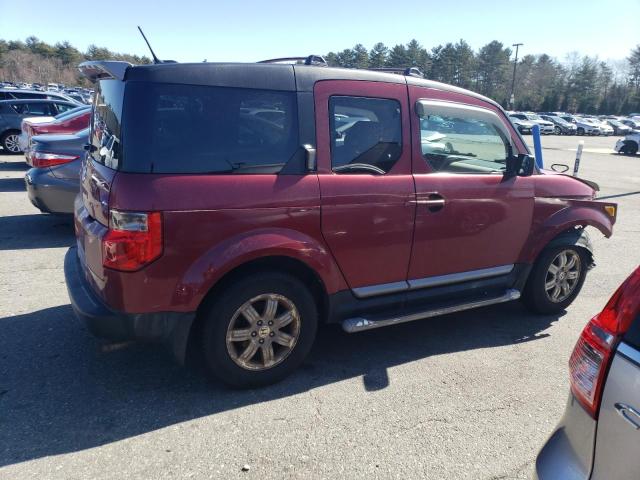 5J6YH27738L000525 - 2008 HONDA ELEMENT EX BURGUNDY photo 3