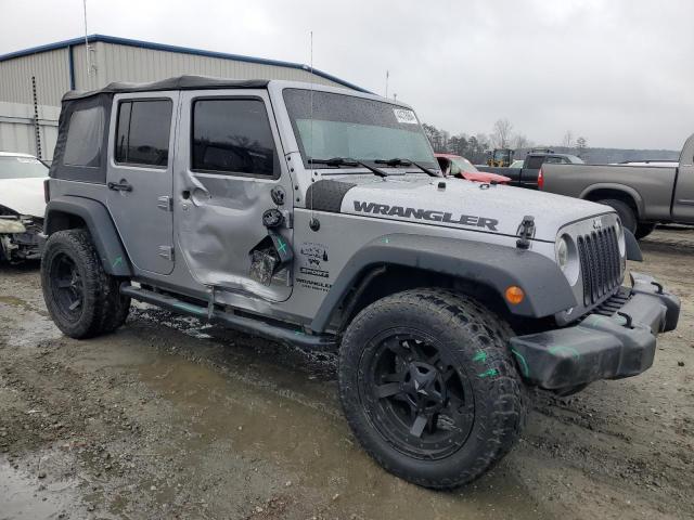 1C4HJWDG5GL109055 - 2016 JEEP WRANGLER U SPORT GRAY photo 4