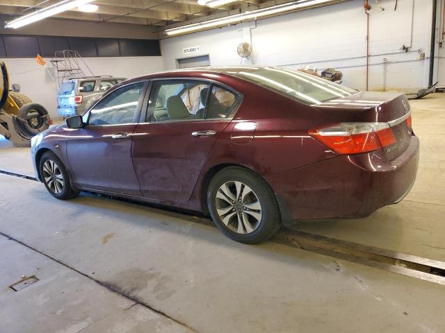 1HGCR2F38DA045818 - 2013 HONDA ACCORD LX MAROON photo 2