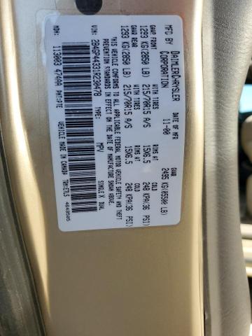 2B4GP44331R230478 - 2001 DODGE CARAVAN SPORT GOLD photo 13