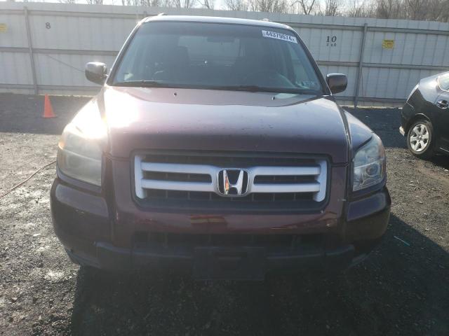 5FNYF18278B047875 - 2008 HONDA PILOT VP BURGUNDY photo 5