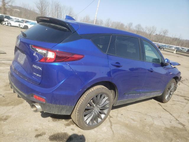 5J8TC2H86NL007987 - 2022 ACURA RDX A-SPEC ADVANCE BLUE photo 3