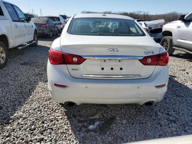 JN1BV7AR0FM406655 - 2015 INFINITI Q50 BASE WHITE photo 6